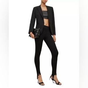 NWT All Saints Black Women's Pants Liliana Stirrup Leggings